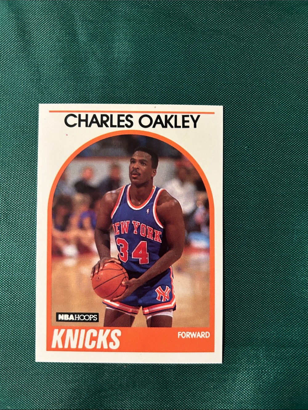 Charles Oakley Knicks Basketball Card - Blue/Orange